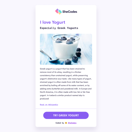 Yougrt App